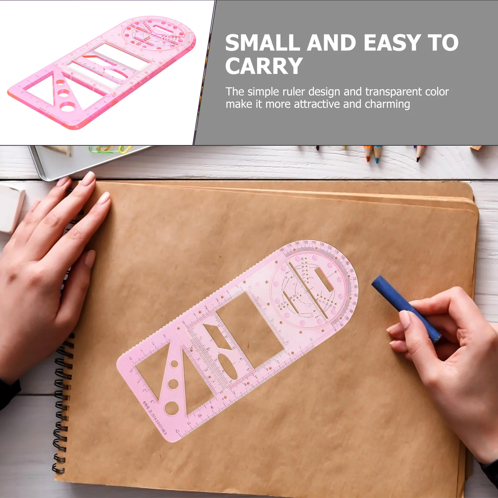 مجموعة مساطر الرسم الهندسي تصميم مسطرة تعلم الرياضيات للاستخدام المنزلي والمكتب والمدرسة بأنماط جميلة مختلفة