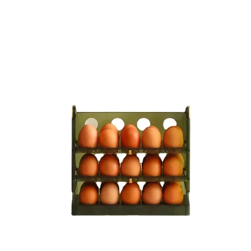 

Refrigerator Storage Food Container Carton Egg Tray Multi-layer Rack Reversible Box