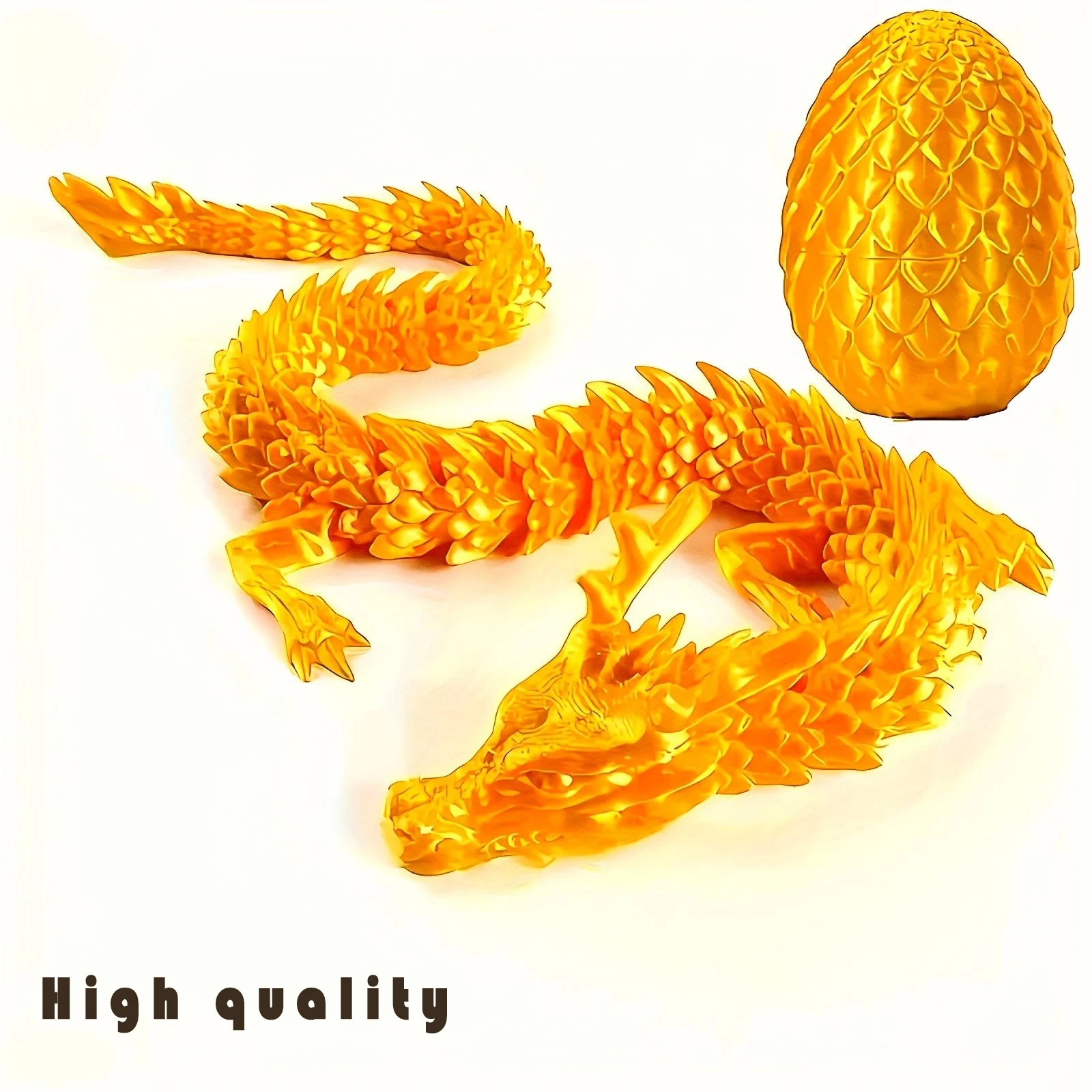 2025, giocattolo popolare cinese 3D 15 cm, regalo di drago colorato, grande statua di drago, modello di uovo di drago, decorazione da tavolo dorata e nera