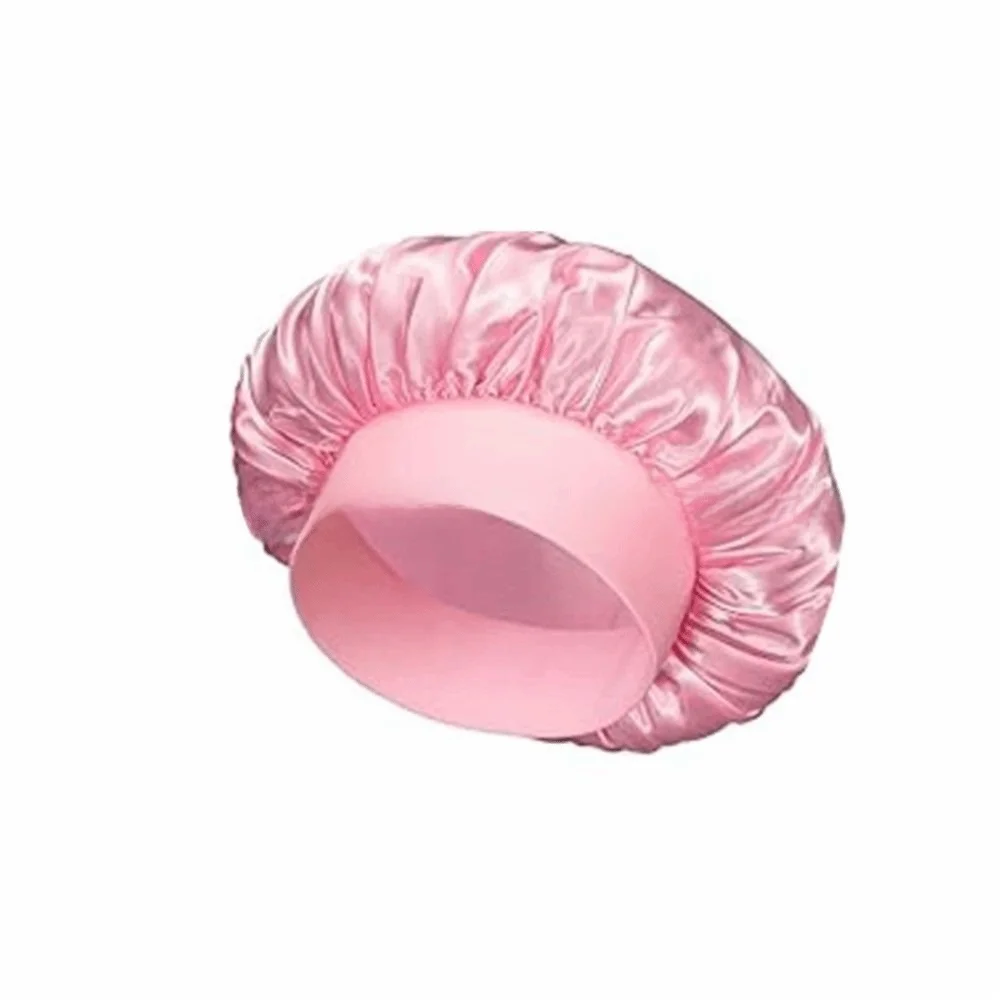 Fashion Silk Women's Bonnet Elastic Band Cap Satin Hat Sleeping Hat Beauty