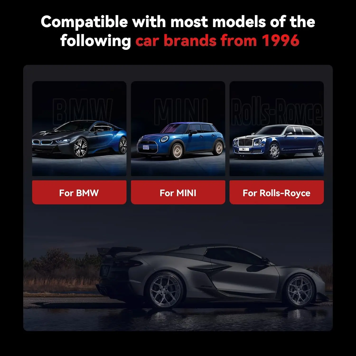 الماسح الضوئي BMM V1.0 2025 Obd2 لسيارة BMW/MINI/Rolls-Royce، التشخيص الكامل، إعادة ضبط الزيت ومعايرة SAS، تحديثات مجانية مدى الحياة #6