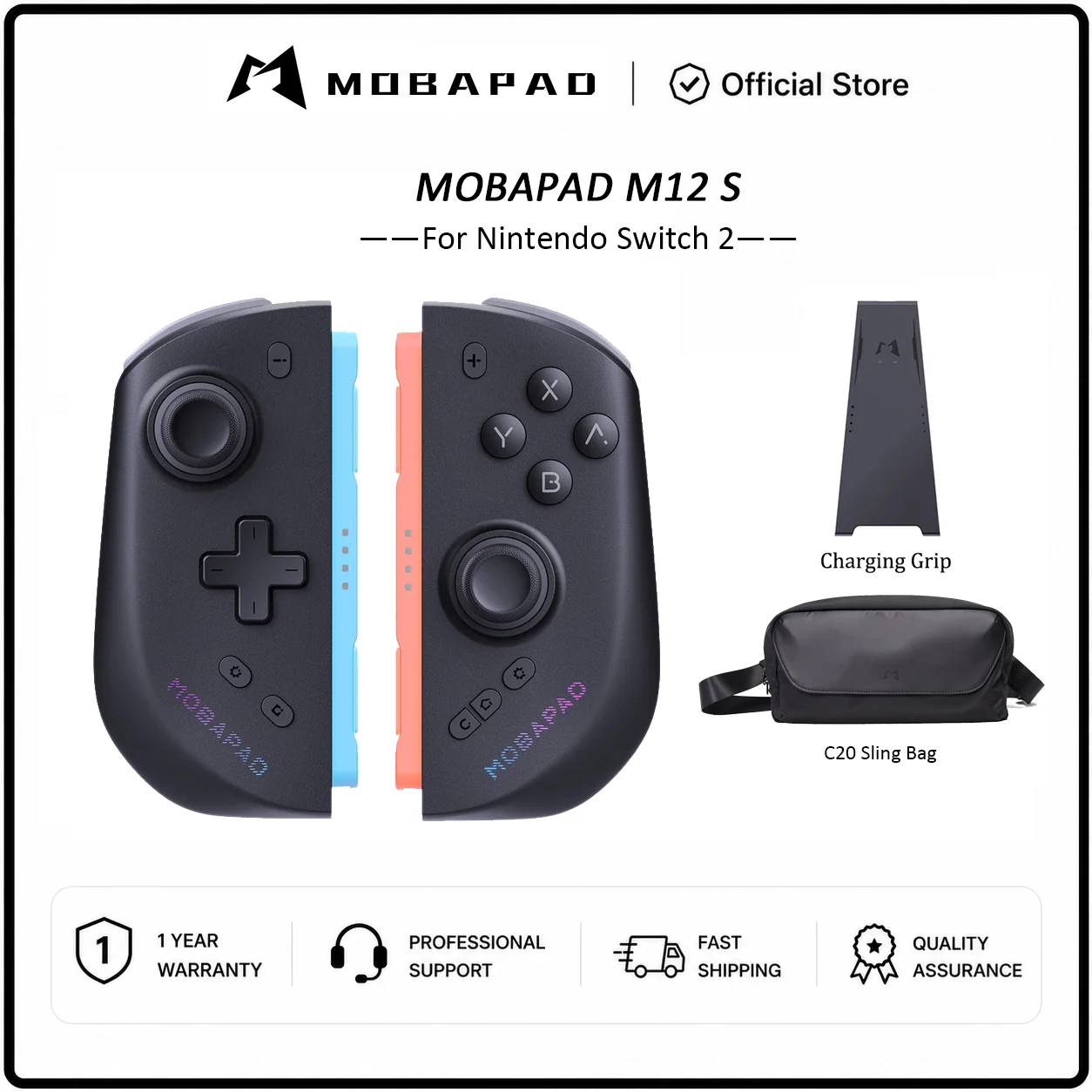 MOBAPAD M12 HD / M12 S Joypad for Nintendo Switch 2 with TMR Joystick HD Vibration Mechanical Buttons Remap Macro Gamepad image 3