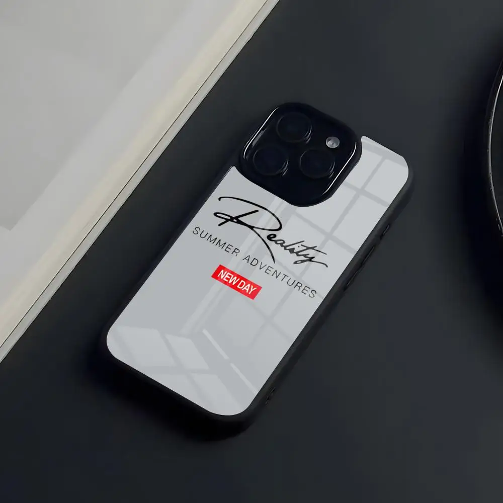 Summer Innovative Design Phone Case For IPhone 17 Pro Max 16 15 14 13 11 Pro Max Plus Glass Phone Case