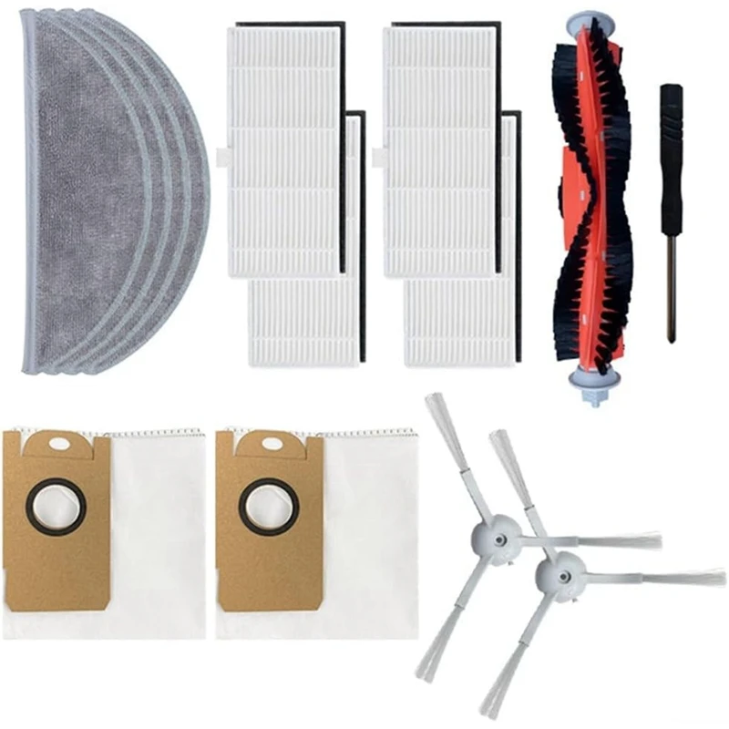 For Lydsto R1, R1A, R1 Pro, S1 Robot Vacuum Cleaner Parts Main Side Brush Hepa Filter Mop Cloth Dust Bag Accessories