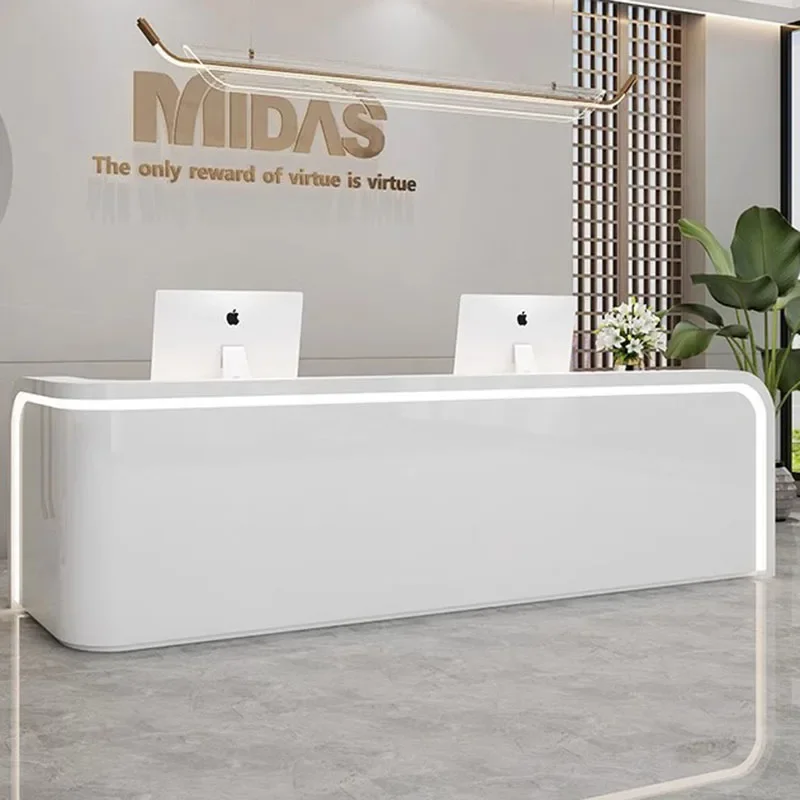 

Unique Pulpit Front Reception Desk Lectern Small Reception Mobile Pulpitos Shop Display Cash Counter Bureau Postmodern Furniture