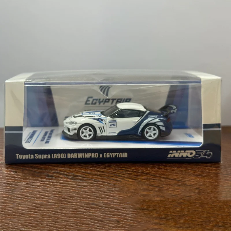 INNO 1/64 Supra [A90] 66G WBK DARWINPRO X EGYPTAIR APAxpo Metalowy Model Auta z Odlewu Ciśnieniowego, Kolekcja, Prezent dla Chłopca