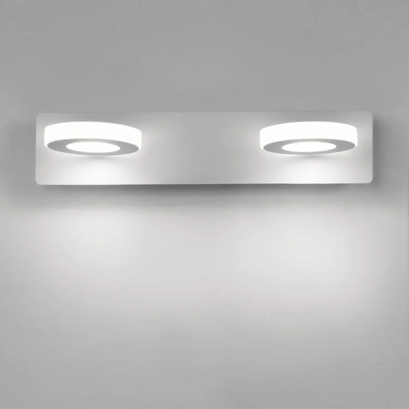 Imagem -04 - Escada Moderna Lâmpada de Parede Led Cozinha Espelho do Banheiro Luminária Decoração Quarto Casa Iluminação de Metal Branco Acrílico Sconce 110220v