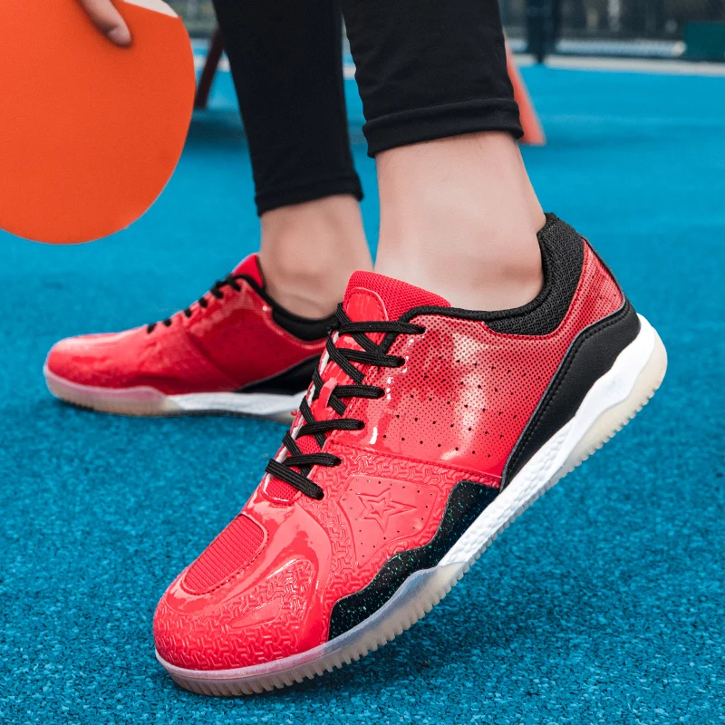 Professional Table Tennis Sneakers Men Ping Pong Shoes Lightweight Badminton Training Table Tennis Shoes Man Sports Footwear