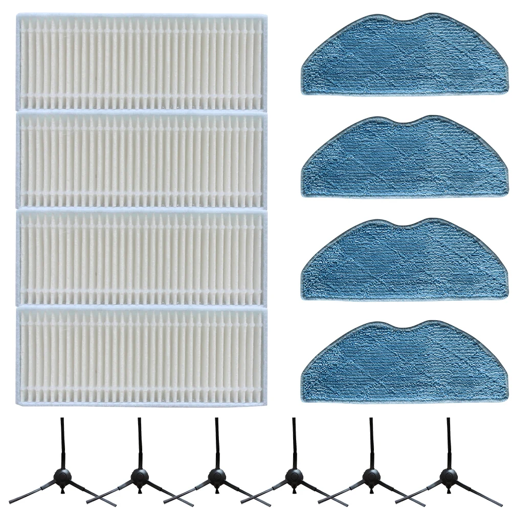 Side Brush Filter Mop Cloth Kit For Tapo RVA300 RV10 RV30 Vacuum Cleaner Spare Parts Replacement Accessories