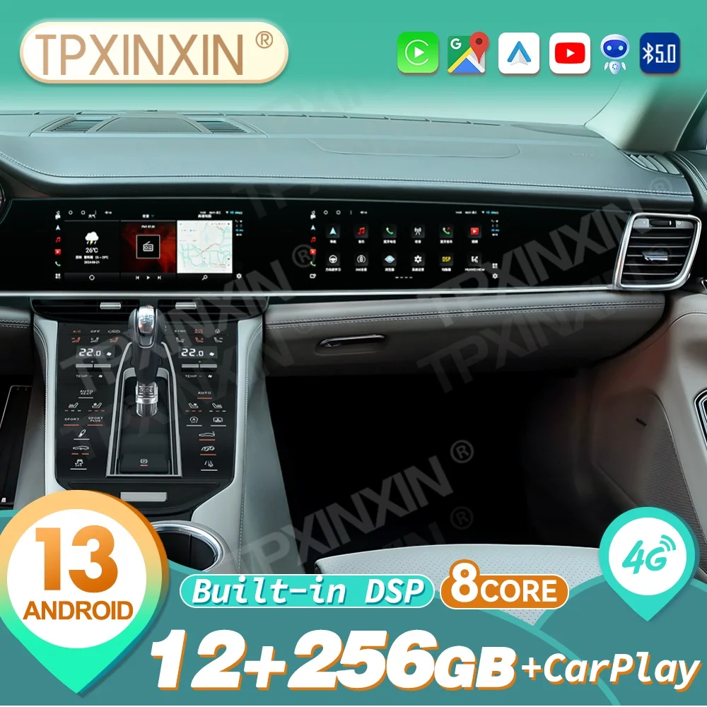Dual Screen For Porsche Panamera 2010~2016 Android Carplay Car Radio Automotive Multimedia Car Stereo Player GPS Navi Head Unit