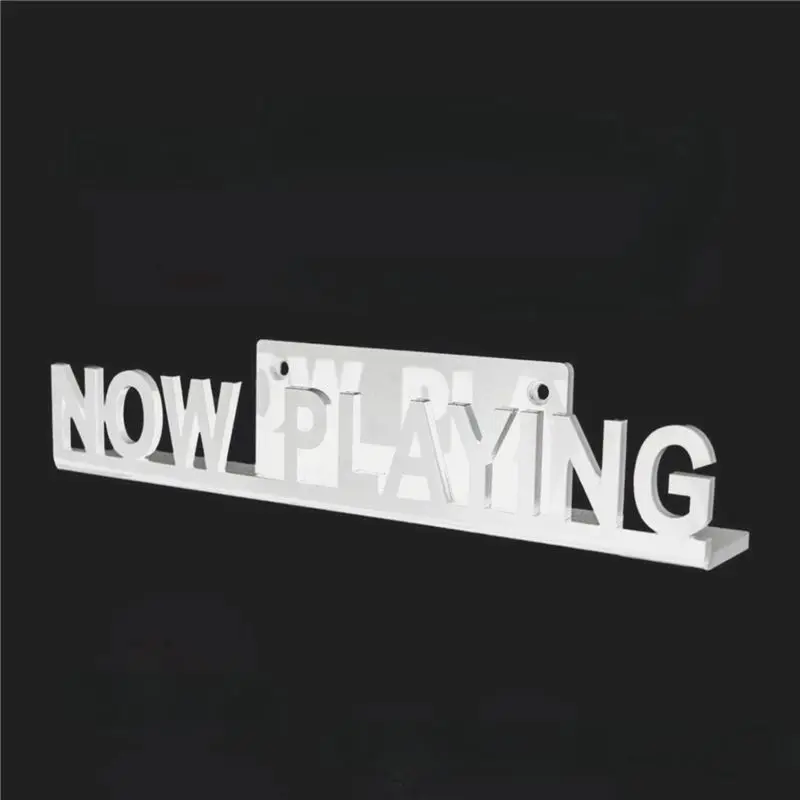حار Sale-2X جدار جبل CD سجل عرض موقف الآن اللعب الاكريليك مسجل فينيل الرف للديكور المنزل الأبيض #2