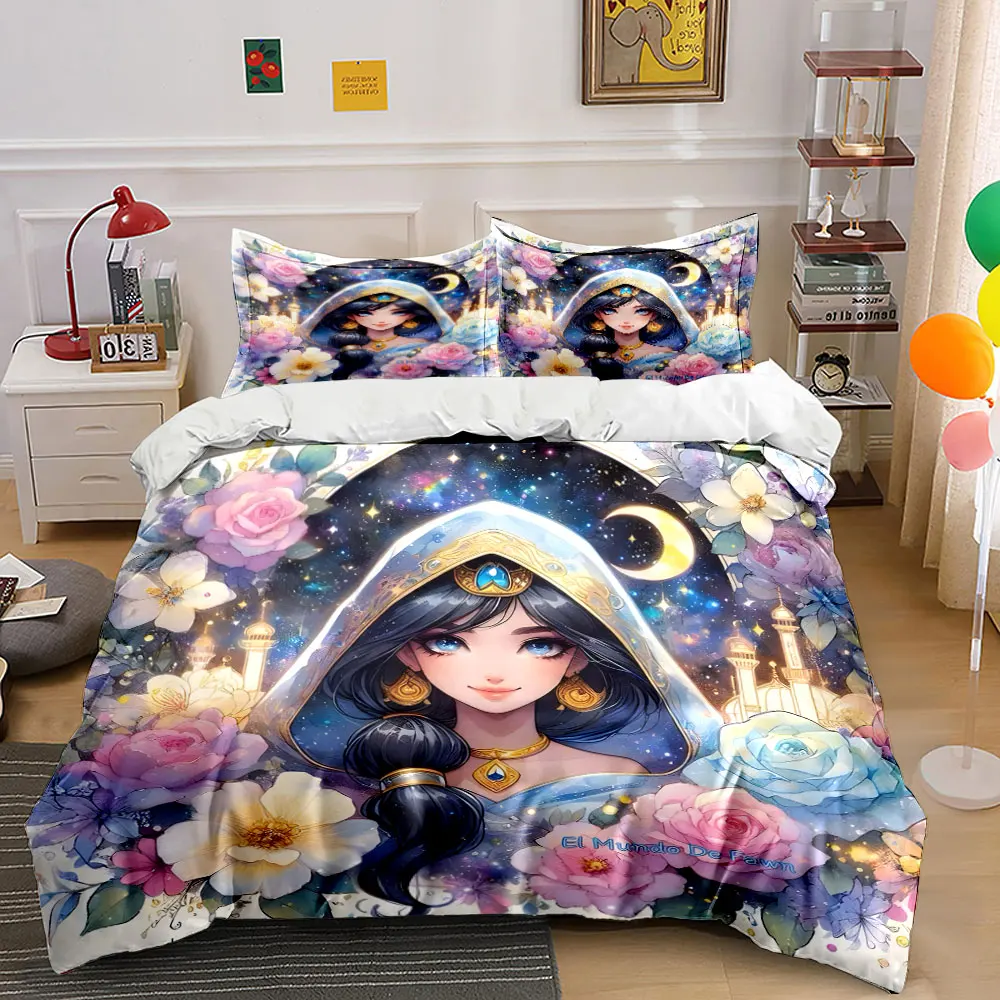 Elegant Fantasy-Themed Jewelry Set  kid's and adults' bedroom decor, Exquisite three-piece bedding set gift