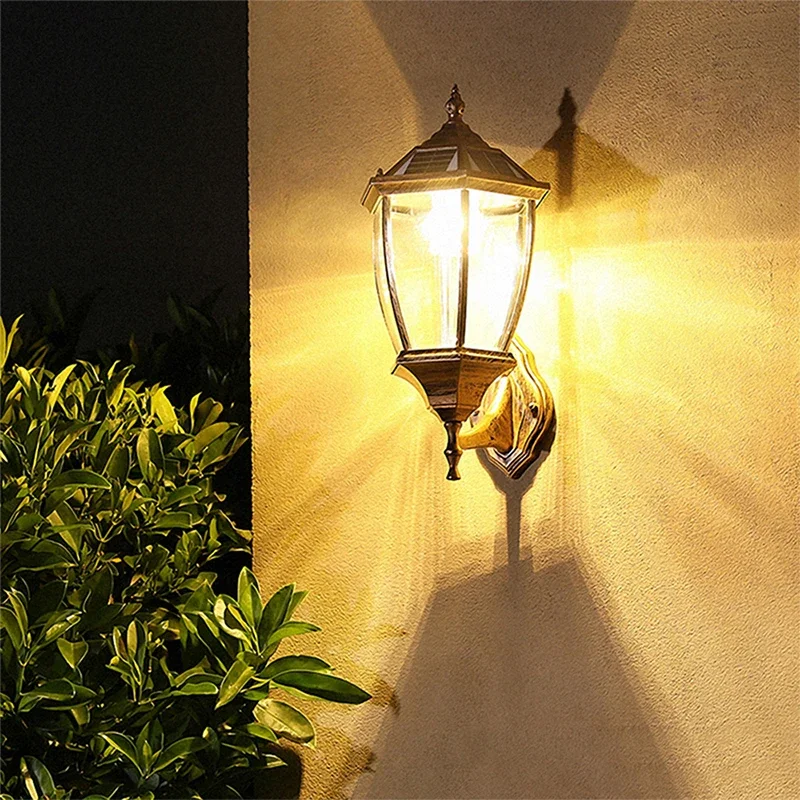 BERTH Contemporary Solar Outdoor Wall Lamps Simplicity Waterproof Creative Balcony Hallway Courtyard Villa Gate Hotel