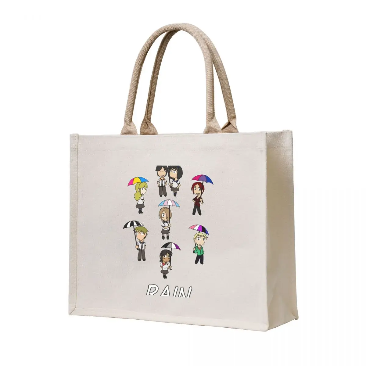 

RAIN - Chibi Cast Tote Bag hand bags ecological bags Reusable bags shopper for women