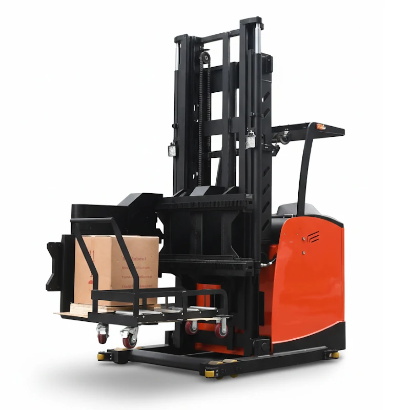 

High-Quality Electric Stacker with Adjustable Height for Efficient Warehouse Handling and Storage Solutions