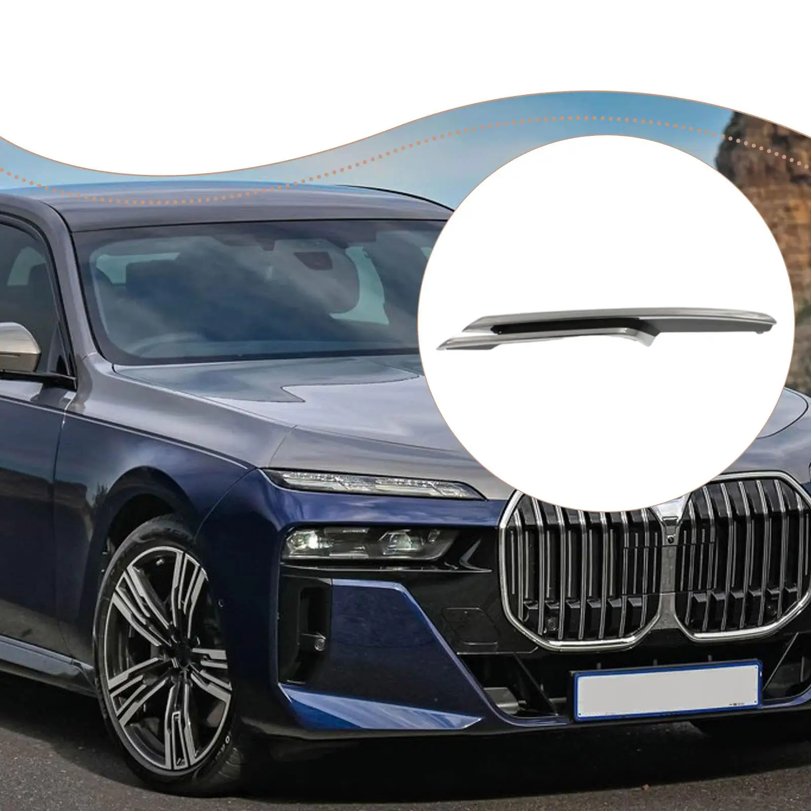 

Front Left Bumper Fog Light Cover Trim Replacement for BMW 3 Series F30