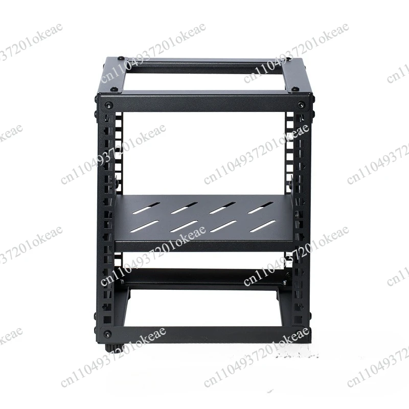 Open 10 inch Desktop Cabinet Natural Unprocessed NAS Router Storage Cabinet for Network Switch Network Device