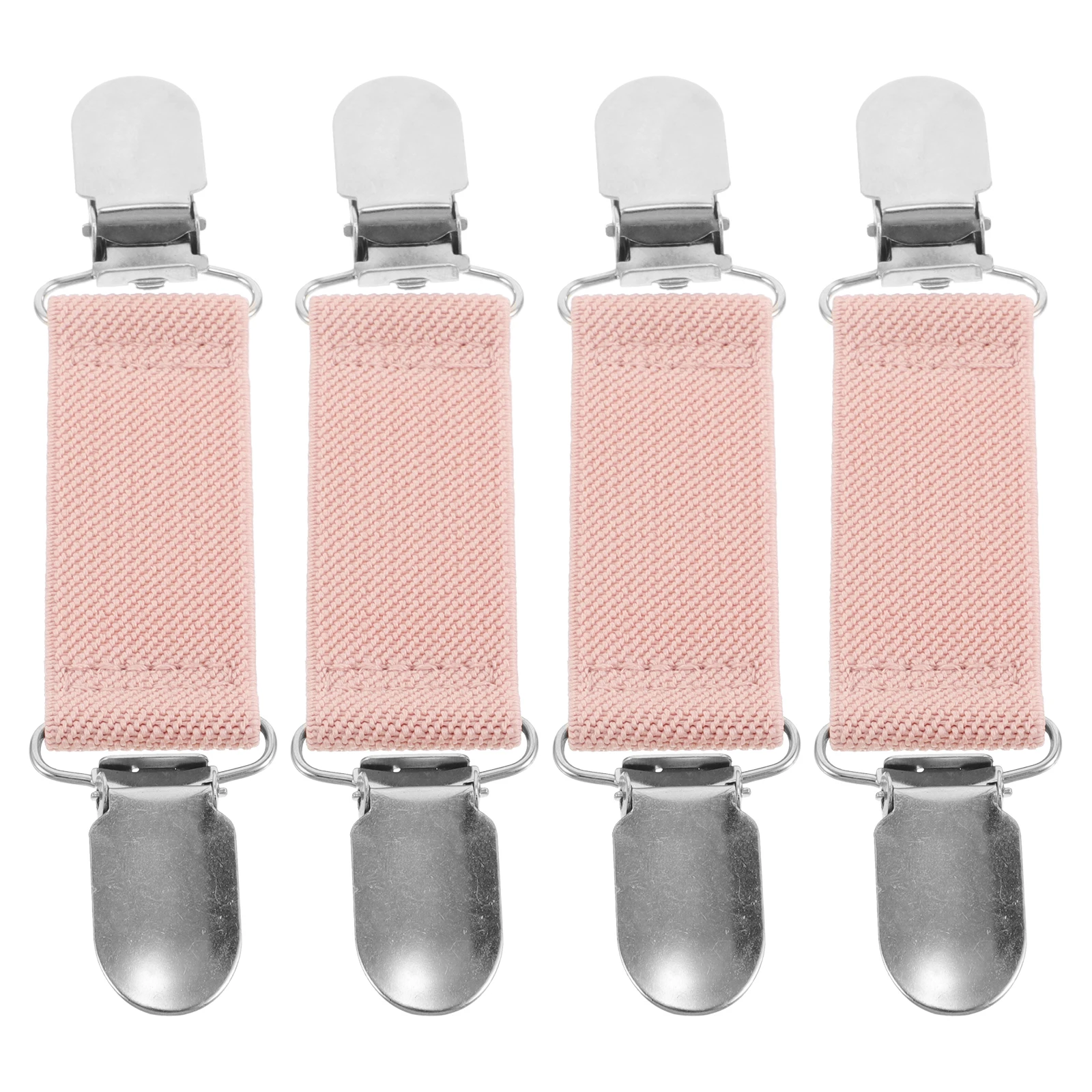 

4 Pcs Elastic Belt Clip for Sweater Adjustable Adjustment Clips Pants Polyester Jeans