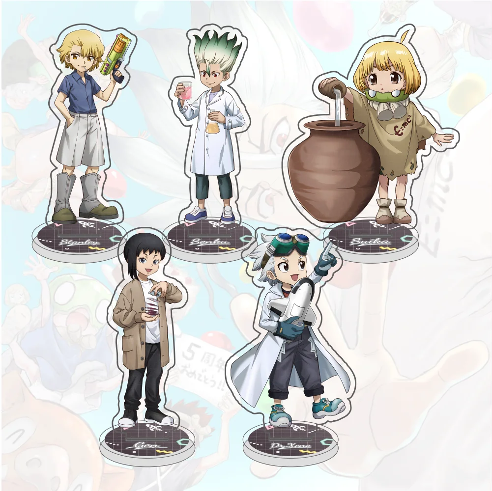 Llavero con soporte acrílico de Anime Dr.STONE Ishigami Senkuu, productos relacionados con el Campus, creatividad Cultural, regalo para amigos, dijes, recuerdo
