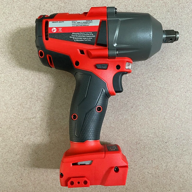 Fit For Milwaukee 18V Battery 1300NM Large Torque Cordless Wrench Brushless Electric Impact Wrench Repair Power Tools Car Truck