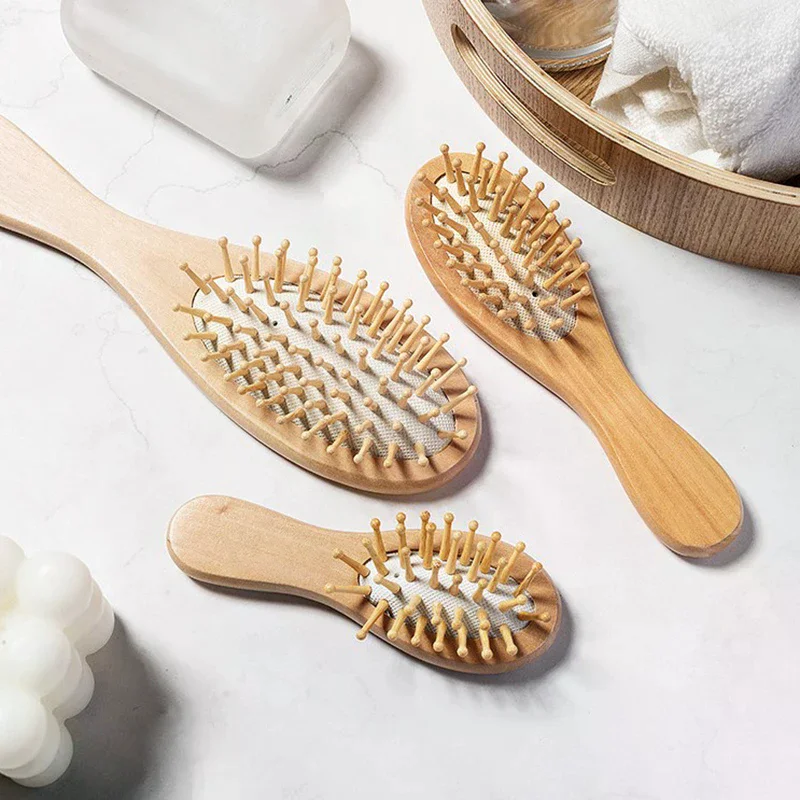 Wood Airbag Comb Professional Hair Anti-Loss Massage Brush Hairbrush Comb Scalp Hair Care Comb
