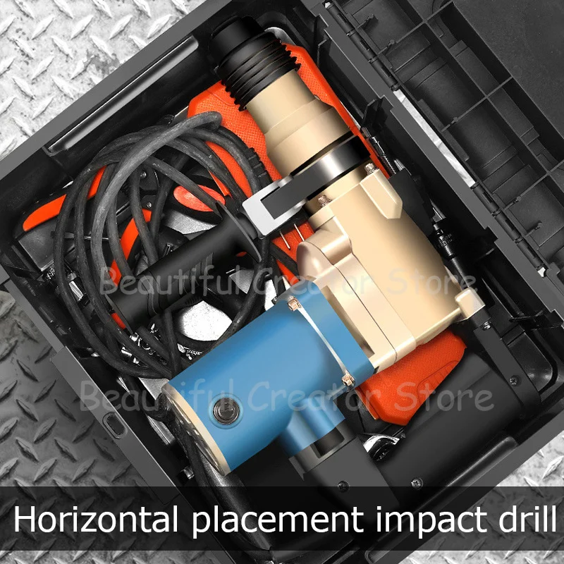 Imagem -03 - Abs Plastic Double Layer Tool Storage Box Hardware Profissional Drill Organizer Portable Toolbox For Mechanics