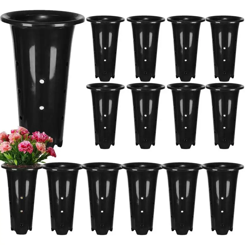 

15pcs Nursery Pots Plantpots with Drainage Holes Seed Starting Pots Flower Plant Container for Greenhouse Indoor Outdoor