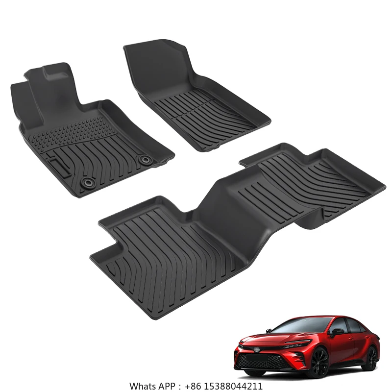 7D 3D Tpe Car Foot Mats Rubber Trunk Thermoformed Deep Dish Matting For toyo ta Camry 2025 Carpet Floor Mats