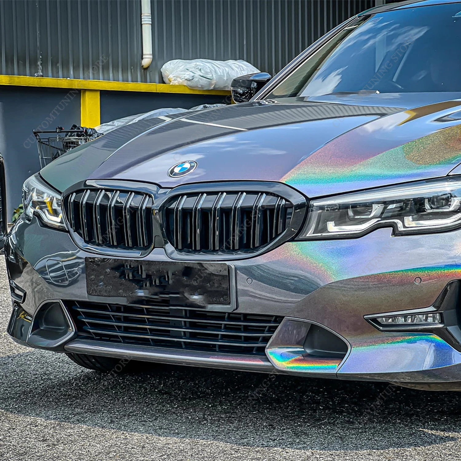 

Gloss Black M Style Front Bumper Bar Grill Grille For BMW G20 G21 320i 320d 330i 330d 330e M340i M340d 2019-2022 Pre-Facelift