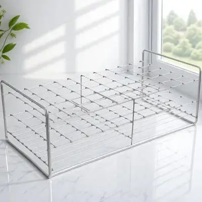 1pc 50 Holes Square Test Tube Rack Three-Tier Lab Supply For Beads Candy Jewelry Making Experiment Scientific Holder Teaching view 6