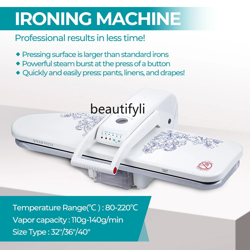 زر نفاث بالبخار المنزلي على كلا الجانبين، تعديل بخمس سرعات، حماية من الحرارة الزائدة، آلة الكي