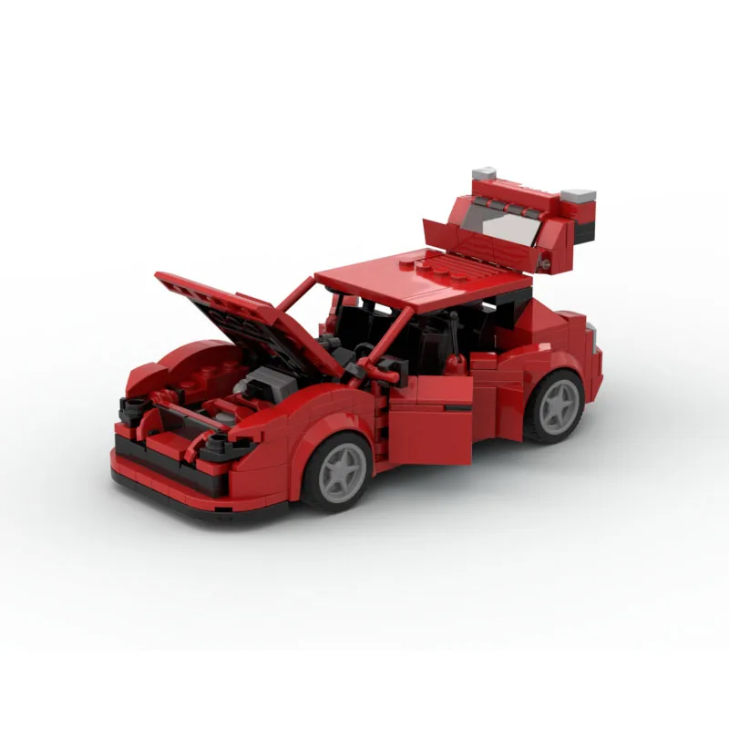 MOC-32125 Small Supercar Assembly Costura Building Block Model, 352 Building Block Parts, Kids Birthday Toy