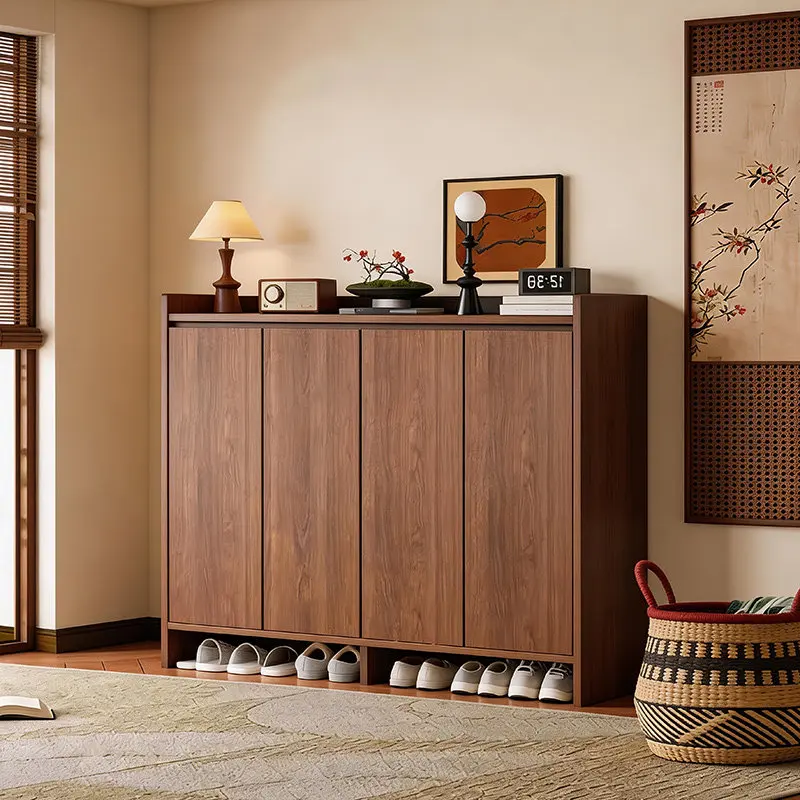 

Modern Vertical Shoe Shelf Slippers Entrance Hall Luxury Designer Wooden Display Shoe Cabinet Storage Muebles Hotel Furniture