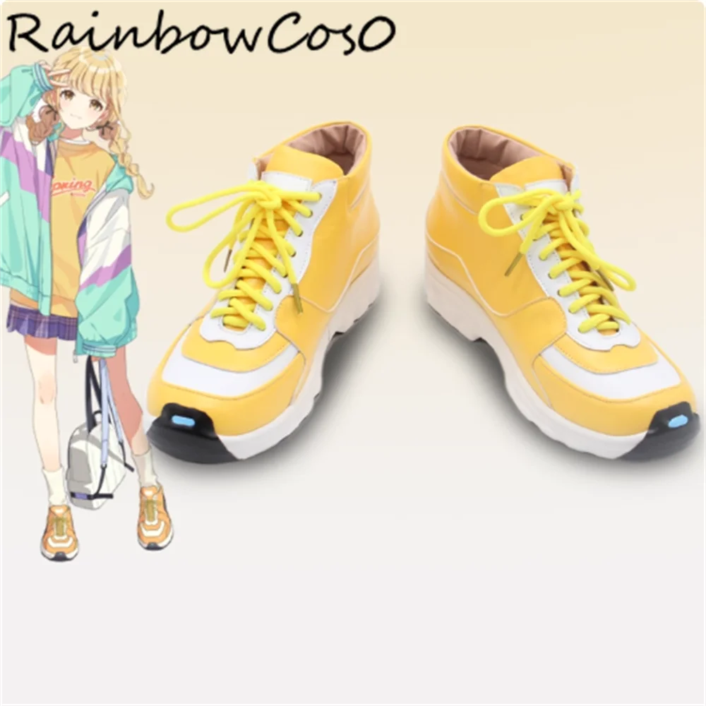 

Fujita Kotone Gakuen IDOLM@STER Cosplay Shoes Boots Game Anime Party Halloween RainbowCos0 W5442