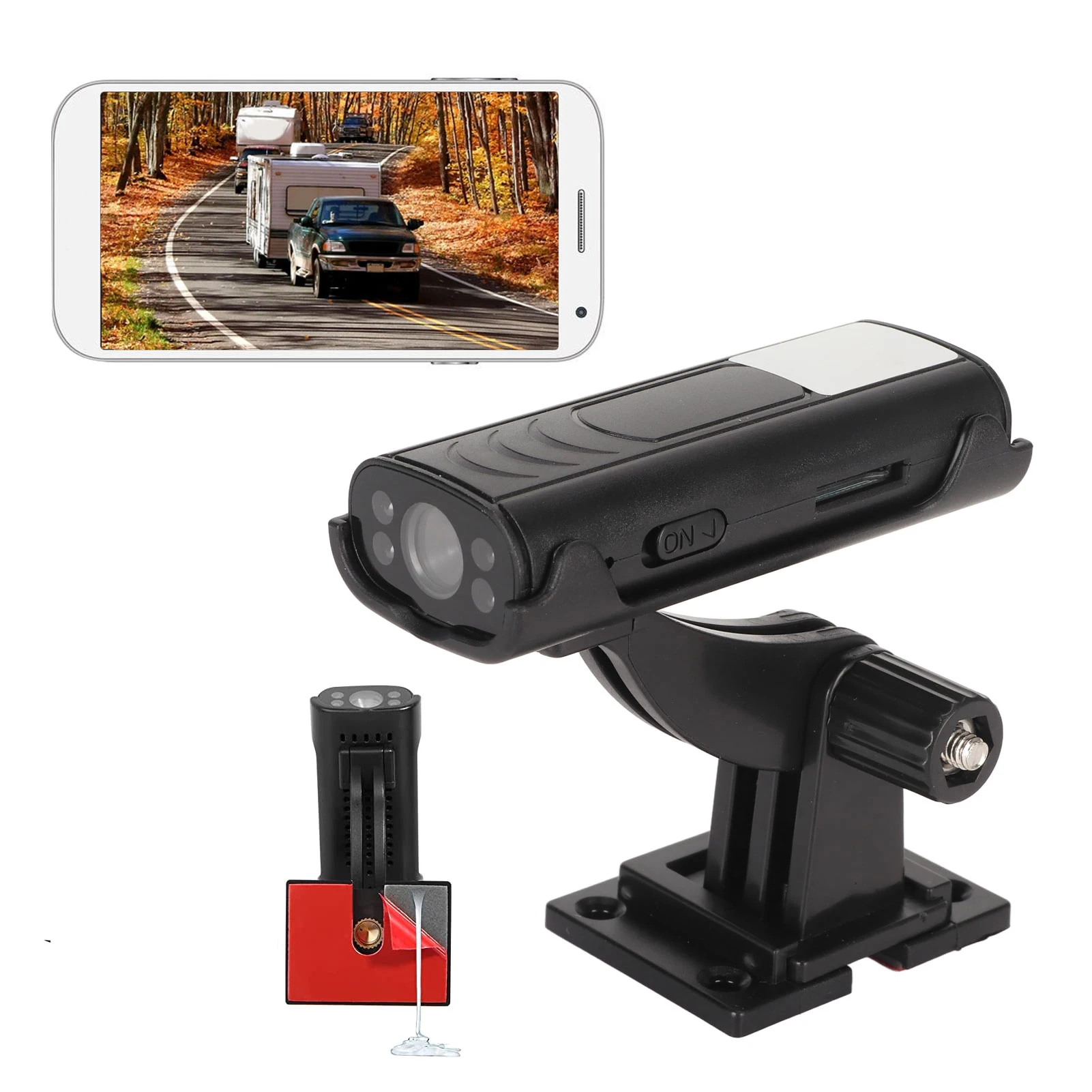 Reverse Hitch Guide Camera 150° Wide Angle Waterproof Night Vision for Car RV Truck Trailer Camper Home