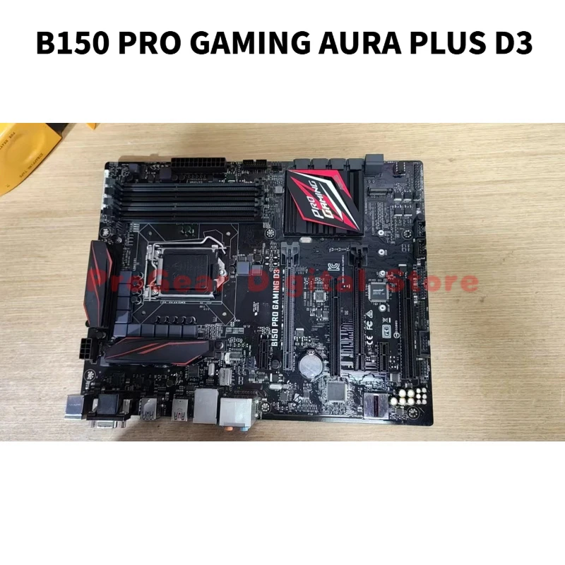 

Материнская плата ATX для ASUS B150 PRO GAMING AURA PLUS D3 LGA 1151 DDR3, для процессоров Intel 6-го/7-го поколения
