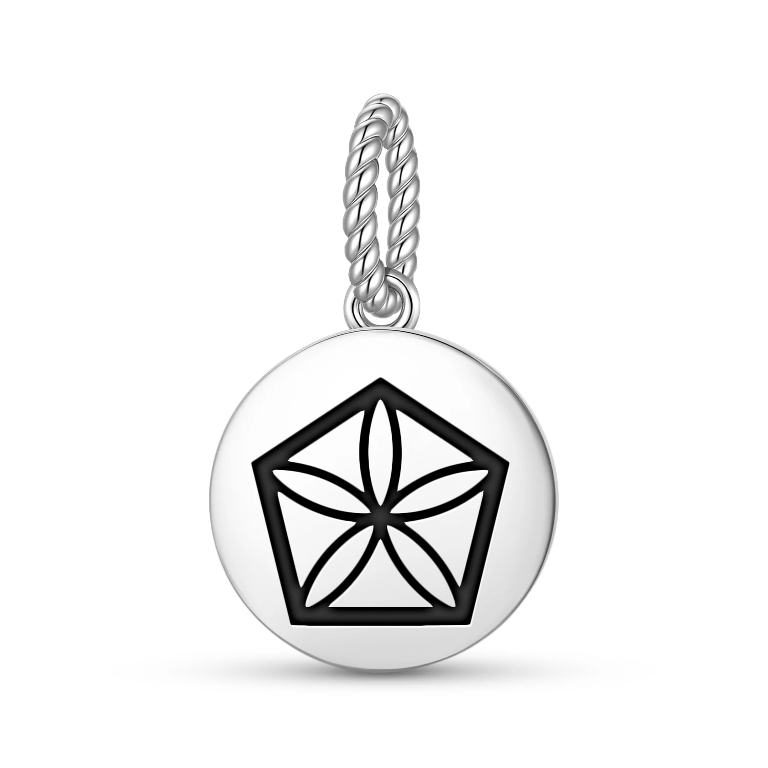 

Сакральная геометрия, лунный цветок, стерлинговое серебро 925, подвеска из бисера, подвеска «сделай сам», подходит для оригинального браслета, ювелирного изделия, подарок