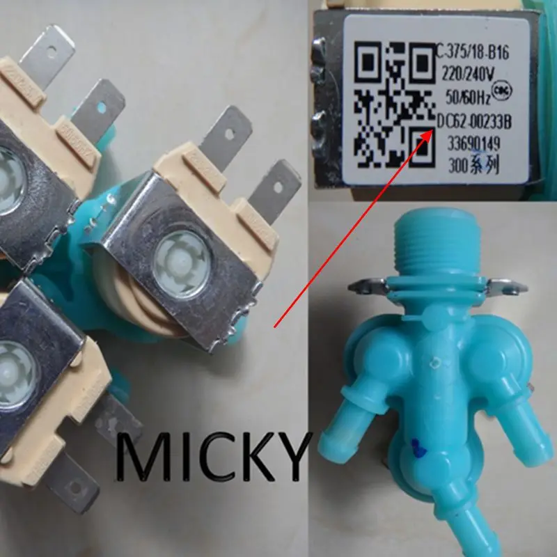 new for Samsung washing machine water inlet valve WD8122CVC CVD 90K5410OG DC62-00233D DC62-00233B Solenoid valve good working