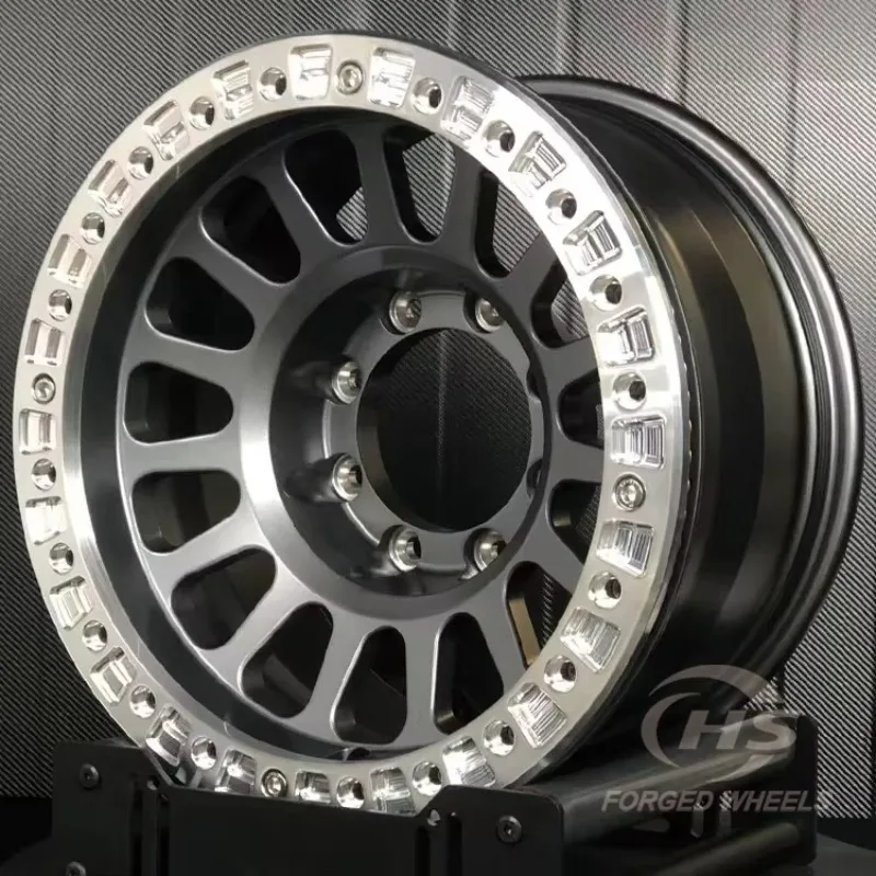 

17 18inch 4x4 8*170 Off-Road Deep Concave Wheels Aluminum Alloy Pickup Suv Off-Road Wheels with Real Beadlock for Wrangler Tank