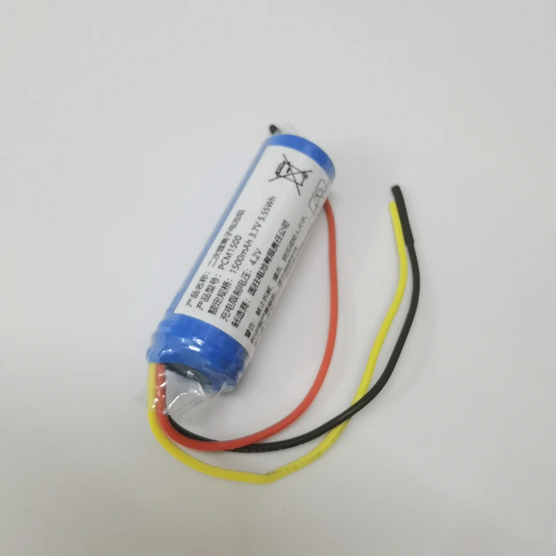 PCM1500 ICR18500 3.7v 1500mAh 5.55Wh Rechargeable Lithium Battery Pack