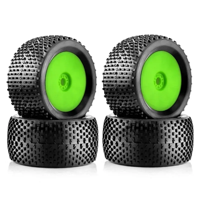 4PCS 1/8 RC Off Road Racing Truck Wheels Tires 17mm Hex Rubber Buggy Tyres for Arrma Typhon 6S Talion 4WD HPI HSP Kyosho TRAXXAS view 5