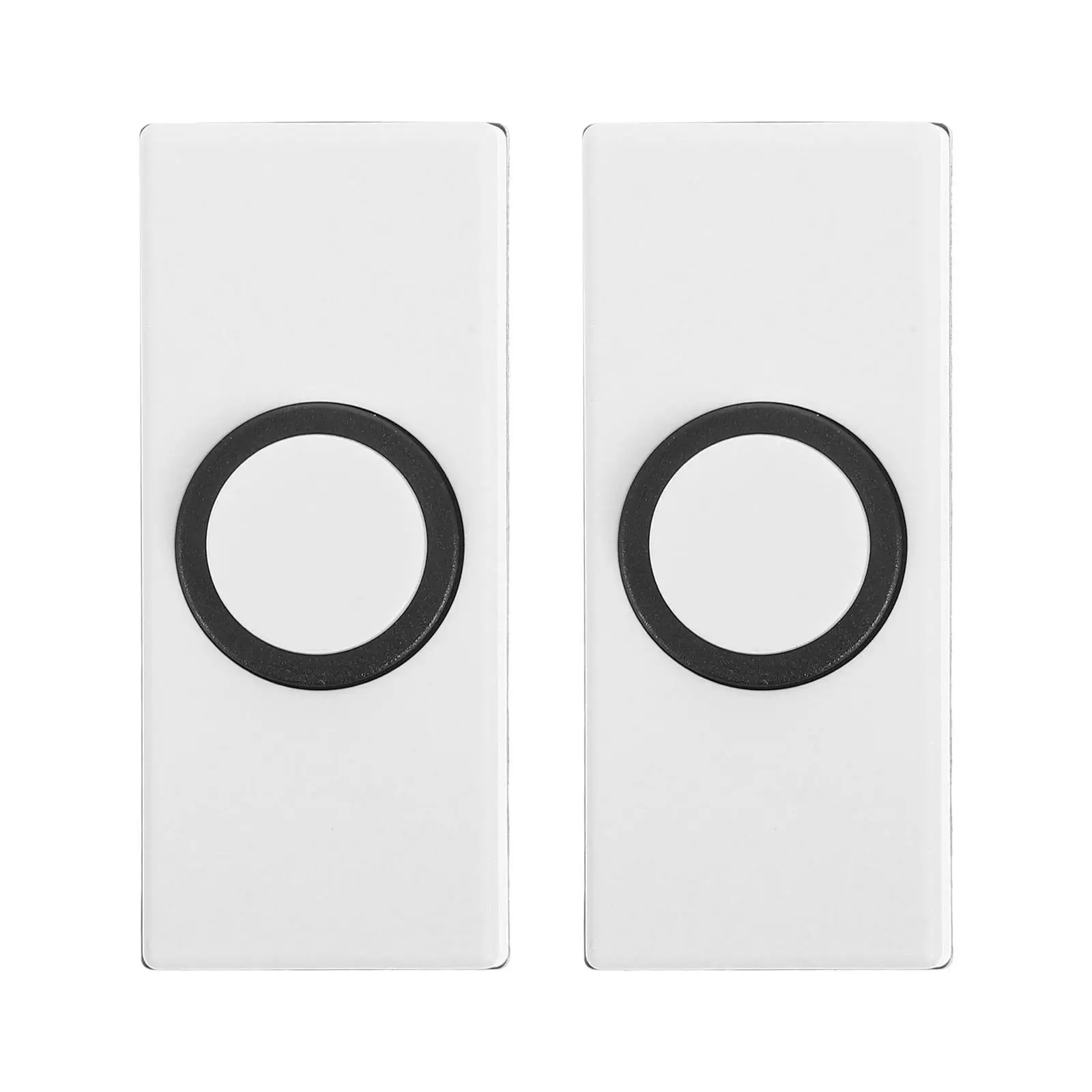 2 Pcs Doorbell Switch Decorative Button Ringer Buttons Bells for White Replacement