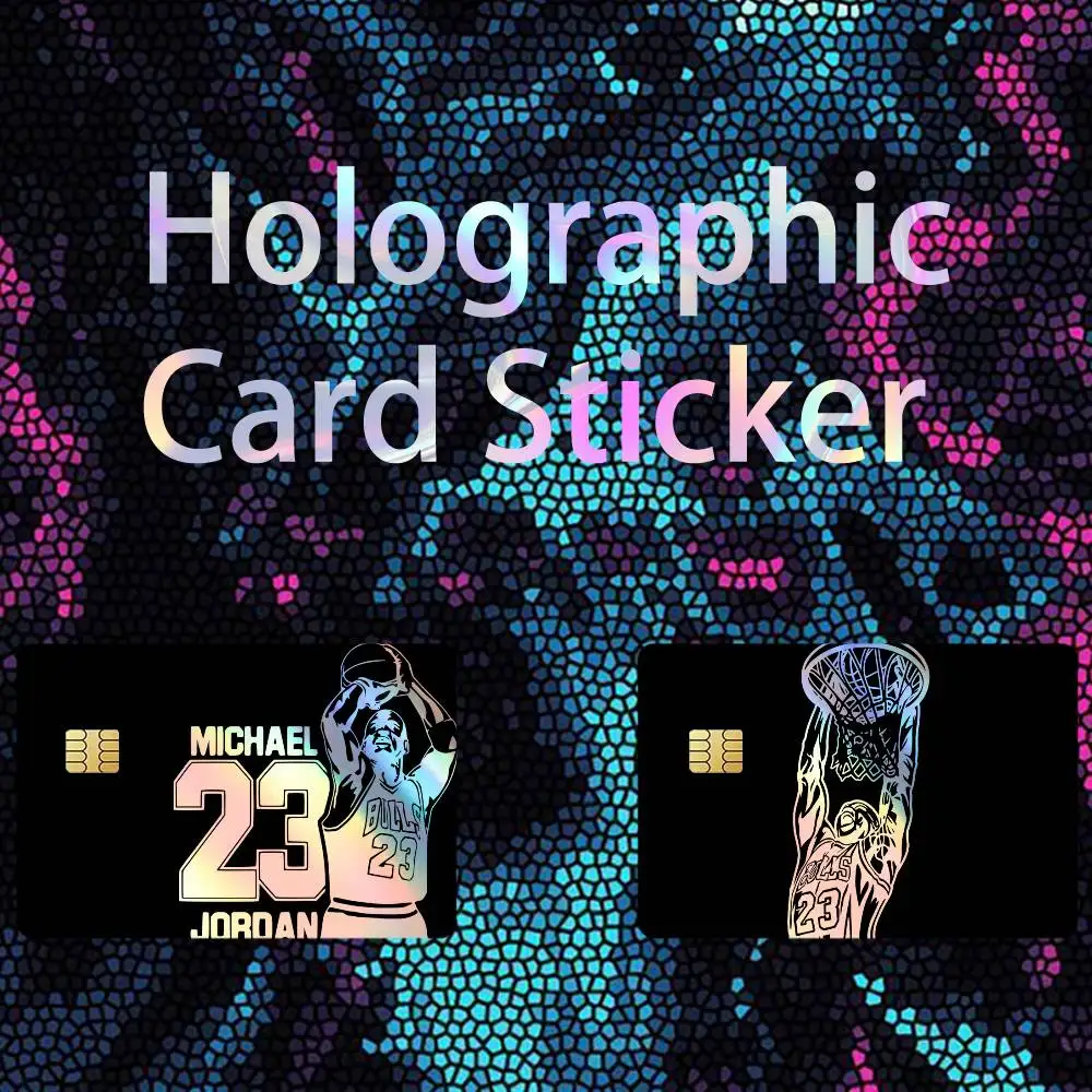 

23 Michael Jordan Basketball Laser Holographic No Fade Credit Bank Debit Card Skin Sticker Film