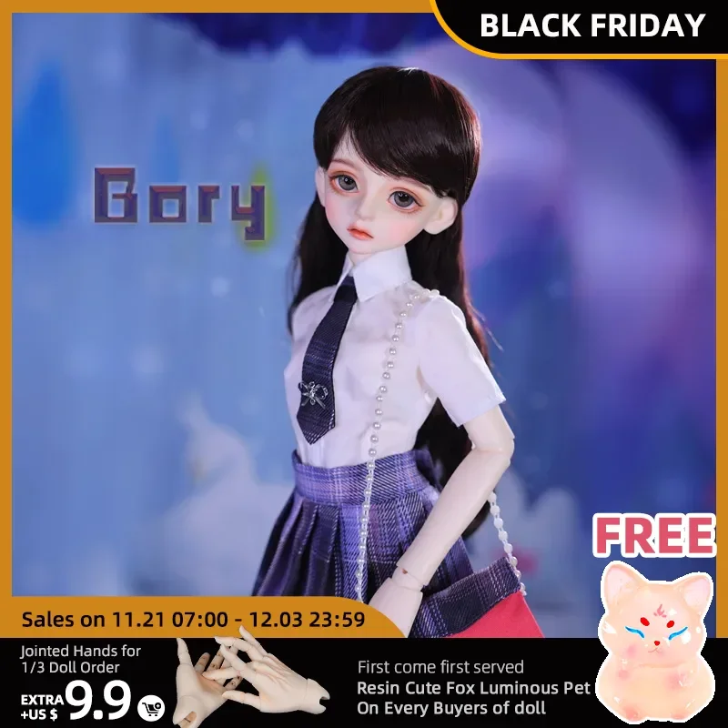 Bory BJD Doll 1/4 Little Monica Female Body Shuga Fairy Resin Toys 40.6cm MSD Ball Jointed Dolls For Gifts To Chilldren