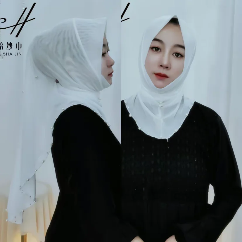 2026 Spring Summer Musulman Women Airy Hijab Covers