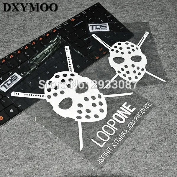 

2PCS Car Styling Japanese JDM Racing Motorcycle Helmet Bike Decals Vinyl Tape for JSPIRITLoop One JDM OSAKA