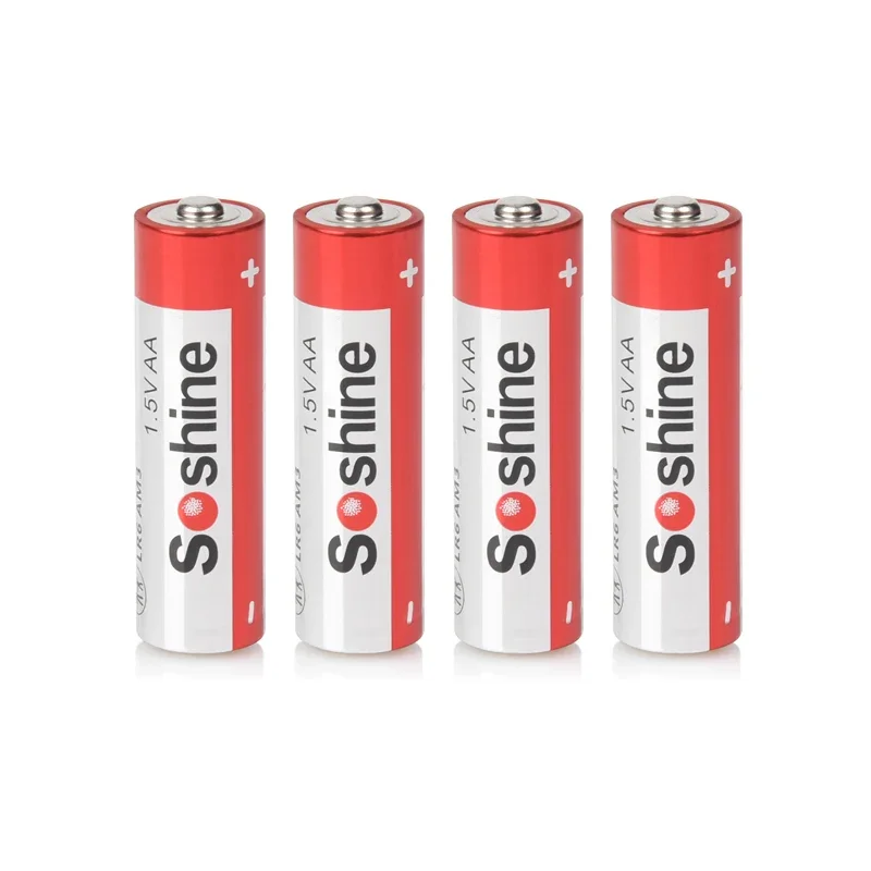 Soshine AA Alkaline Dry Batteries Alkaline 1.5V AA Primary Batteries Long Lasting Leakproof 1.5V Batteries 5-Year Shelf Life Toy