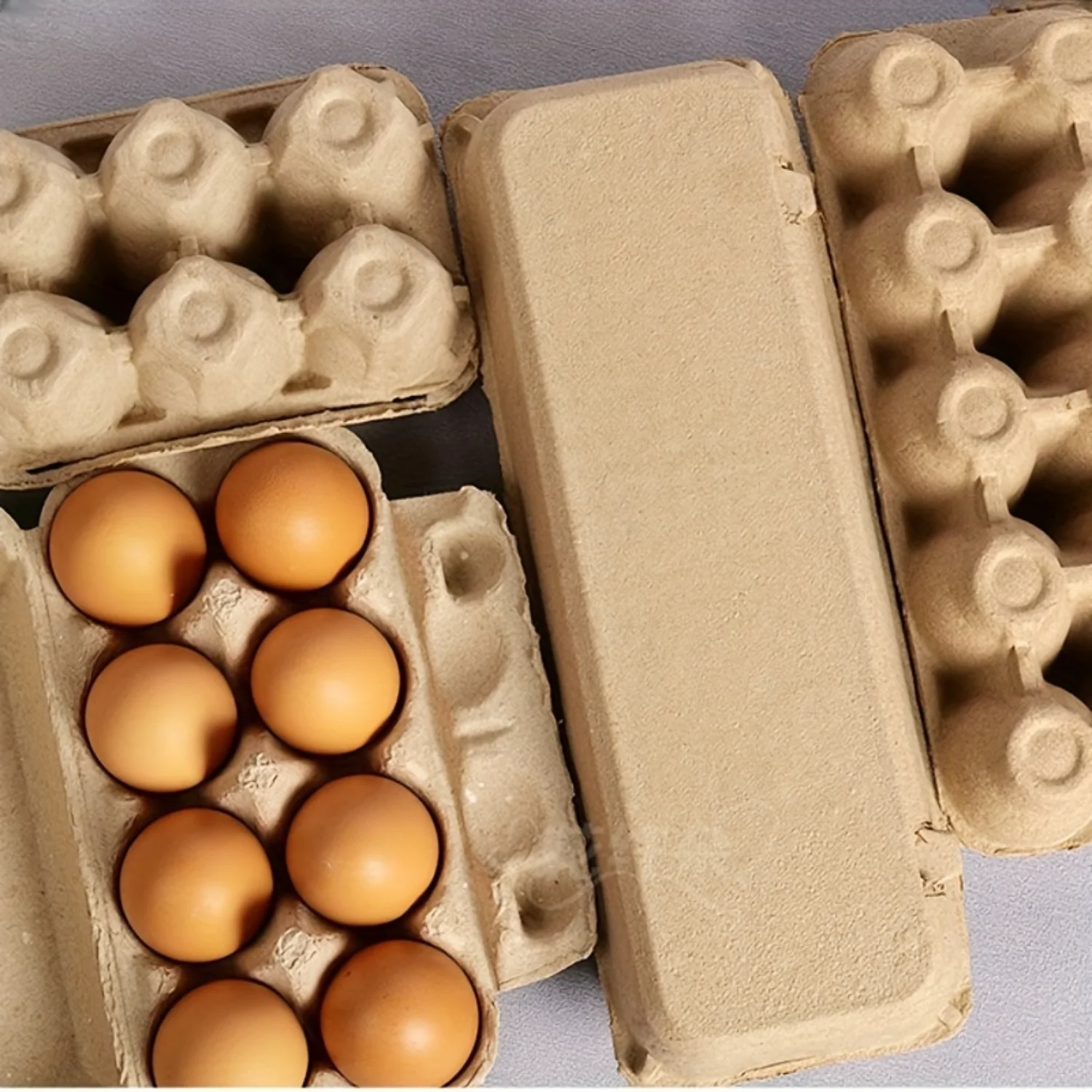 20pcs Pulp Egg Packaging Box | Handy Egg Holder Containers for Family, Farm, Market | Versatile Kitchen Supplies for Camping, Pi