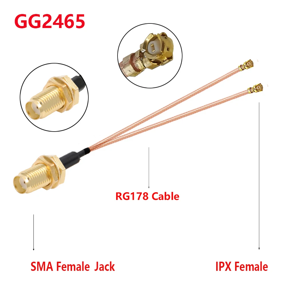 1PC 1to 4 SMA to 4 IPX Splitter RG178 Cable SMA Pigtail 4 x U.fl Ipx IPX1 Female SMA Female WIFI Antenna Extension Jumper