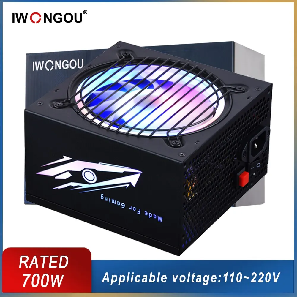 IWONGOU источник питания для ПК 300W 400W 500W 600W PC шрифт 110V/220V активный PFC Pico Psu 110V/220V источник питания Pc Gamer